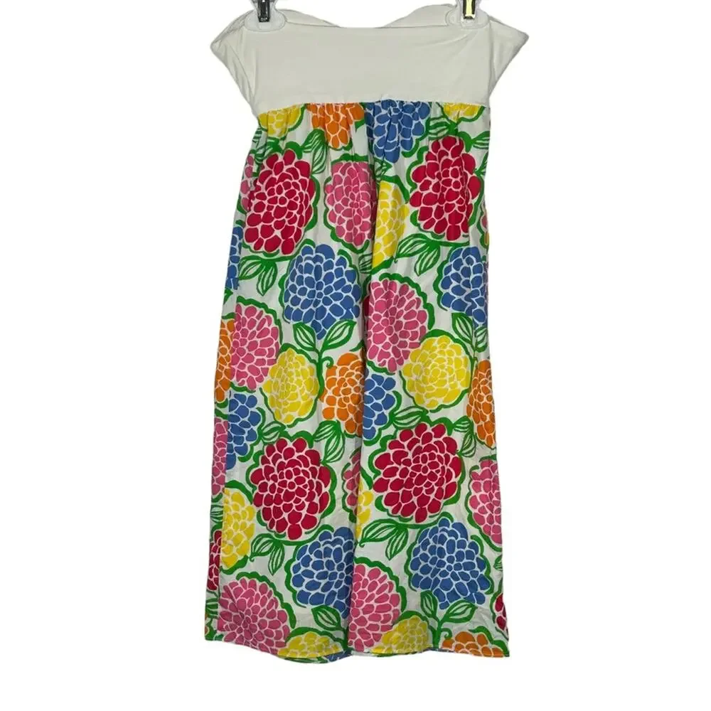Lilly Pulitzer Patterson Dress XS Minnie Zinny Strapless Resort Mini Dress - Picture 9 of 13